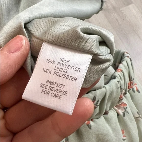 Vylette Green Tiered Floral Midi Skirt- M - Picture 5 of 5